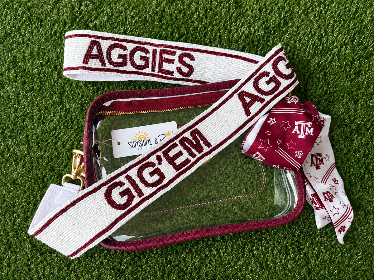 Maroon Stadium Crossbody