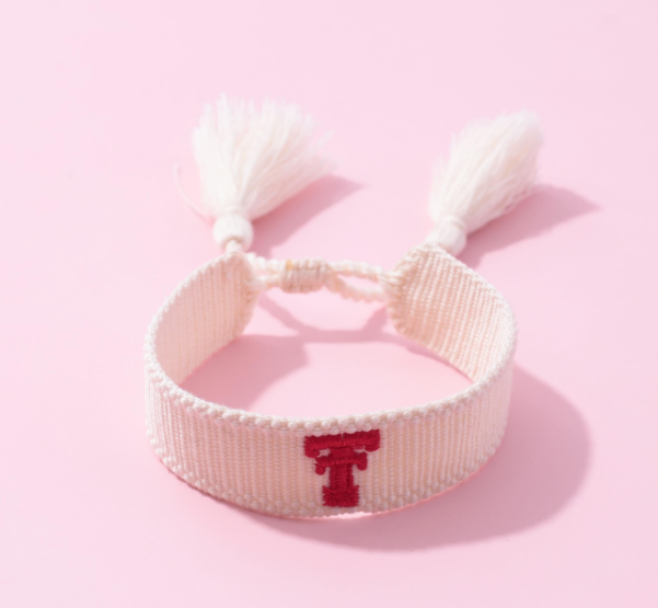 Texas Tech Logo Tassel Bracelet