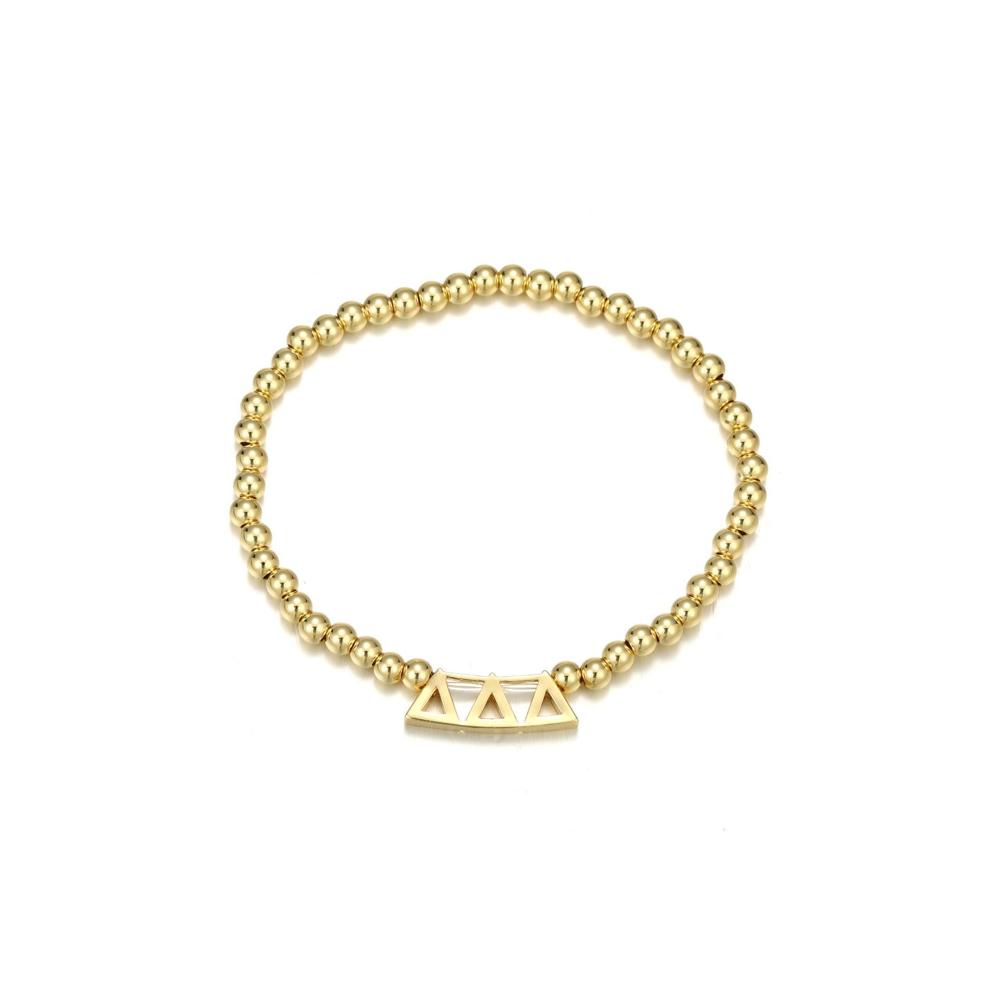 Tri Delta Beaded Bracelet