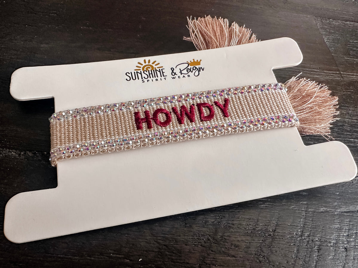 HOWDY Bling Tassel Bracelets