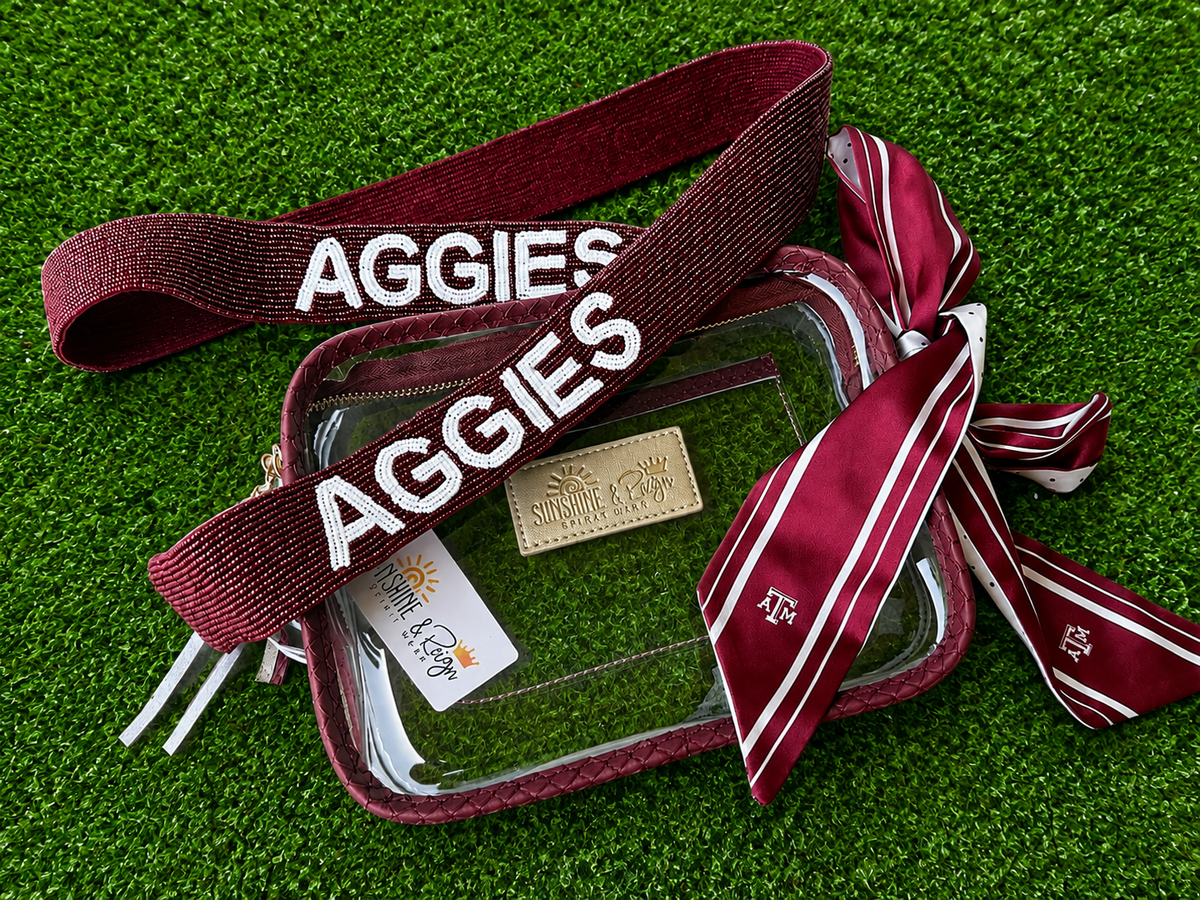 Maroon Stadium Crossbody