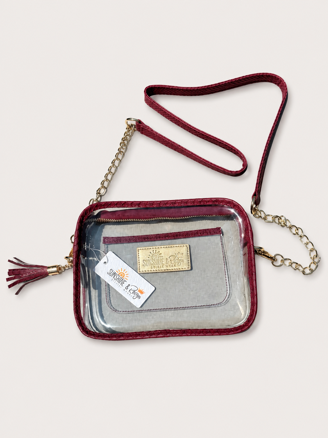 Maroon Stadium Crossbody