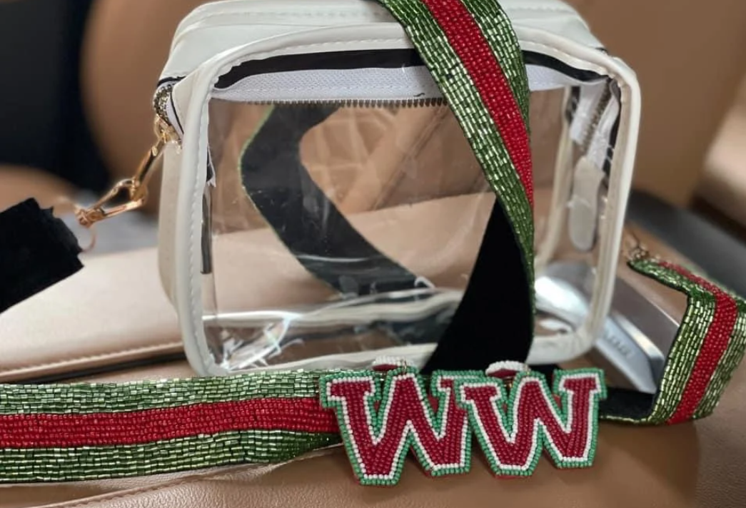 Woodlands "W" Beaded Earrings