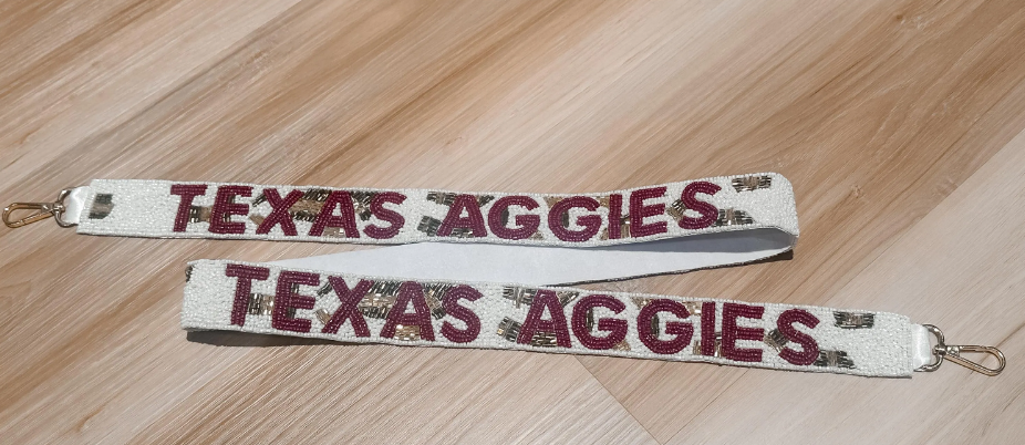 Leopard Texas Aggies Purse Strap
