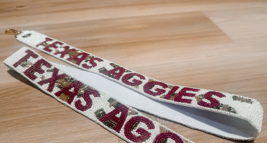 Leopard Texas Aggies Purse Strap